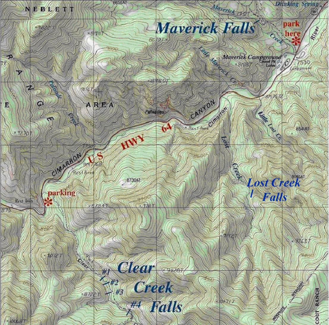 Description: Lost Creek falls