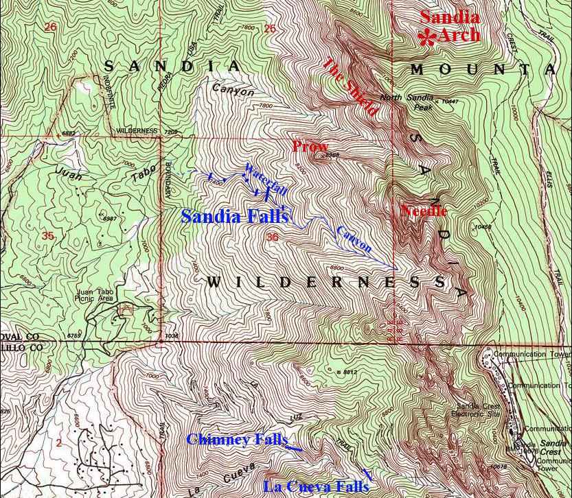 Sandia Falls